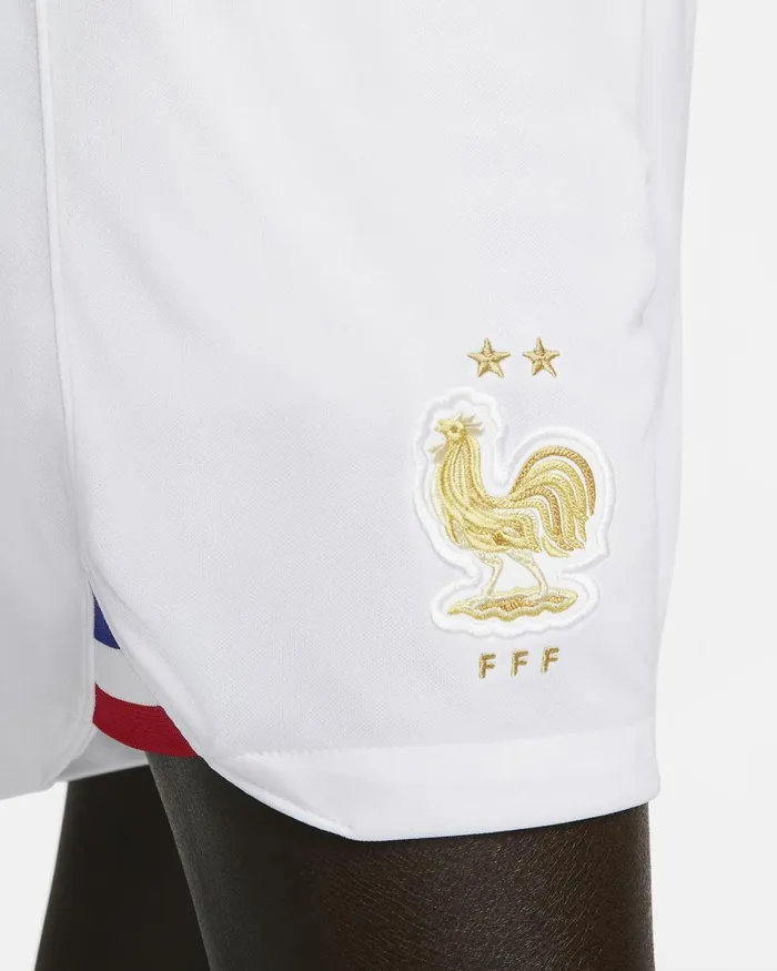 Men Nike Shorts FFF 202223 Stadium Home Whitewhitemetallic Gold