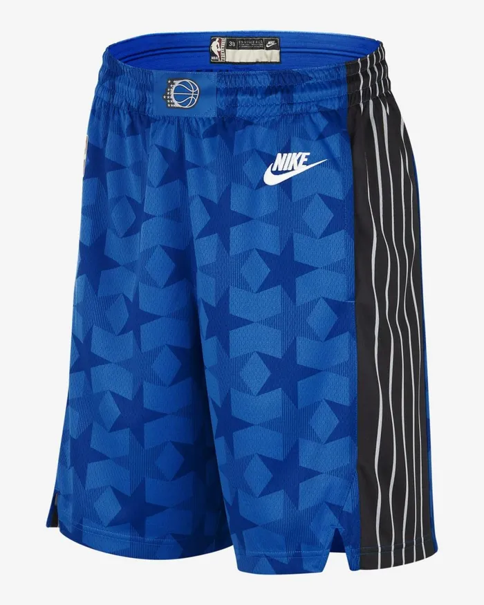Men Nike Shorts Orlando Magic Hardwood Classics 202324 Game Royalwhite