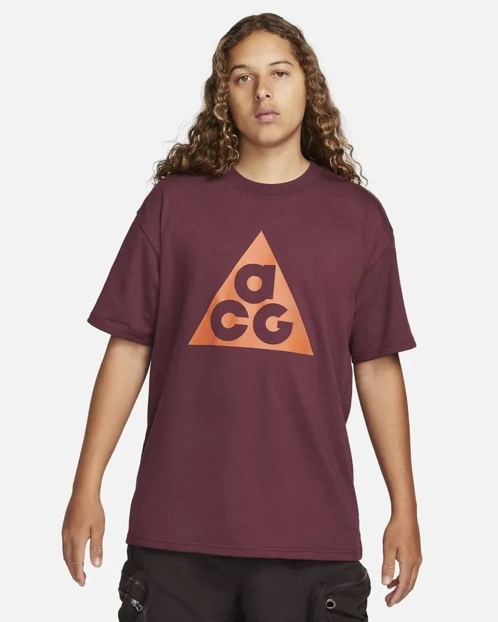 Men Nike Tops And TShirts ACG Night Maroon