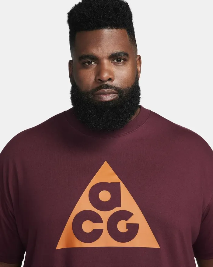 Men Nike Tops And TShirts ACG Night Maroon