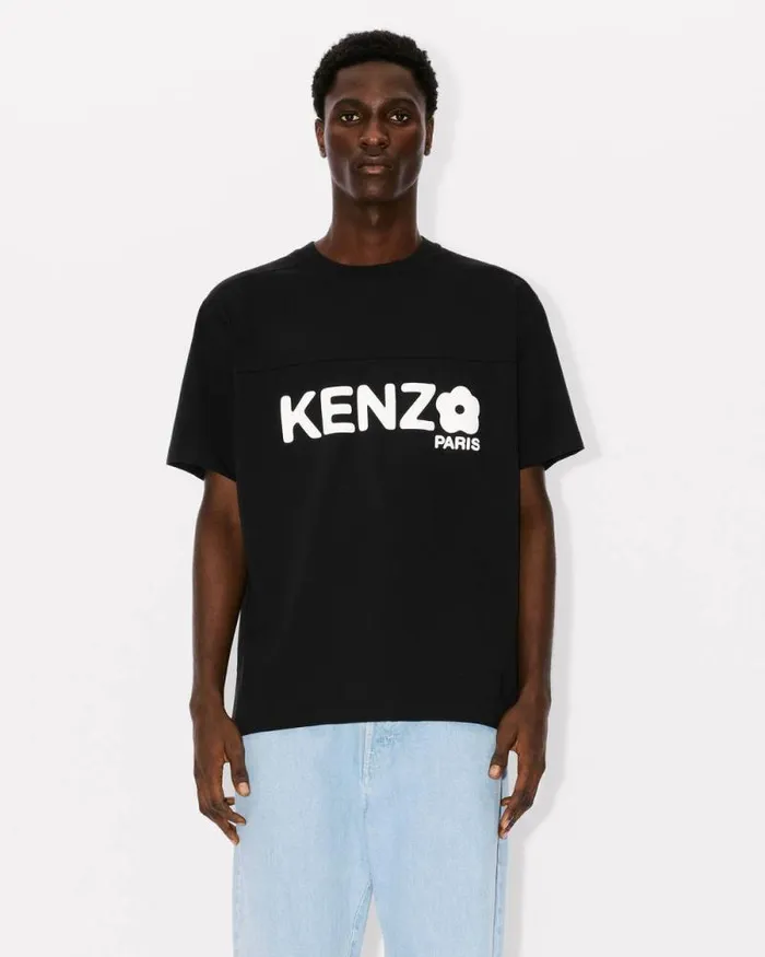 Men Oversize 039Boke Flower 20039 Tshirt Black Kenzo Tshirts And Polos