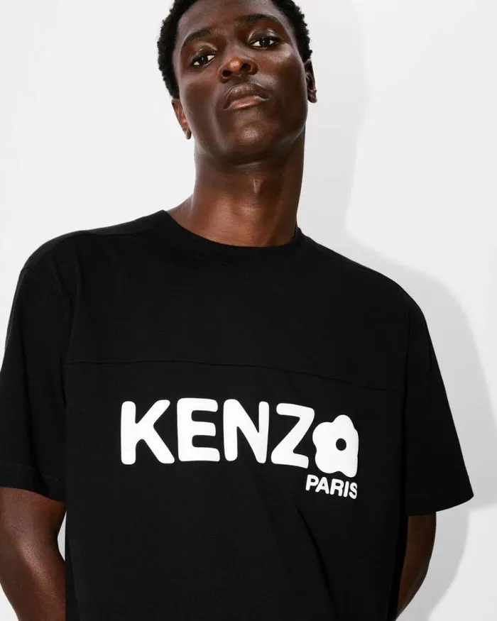 Men Oversize 039Boke Flower 20039 Tshirt Black Kenzo Tshirts And Polos