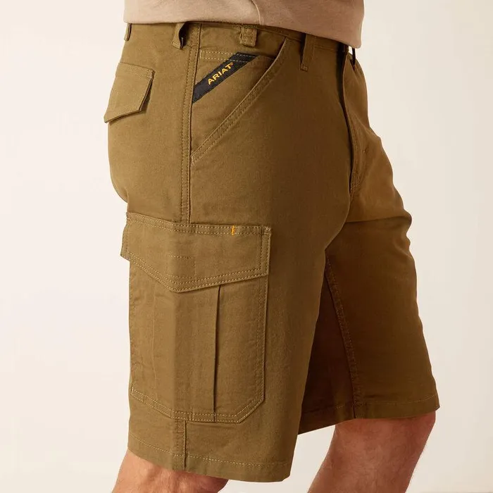 Men Pants and Shorts Ariat Rebar DuraStretch Made Tough Cargo 11quot Short Dark Olive Men Pants and Shorts Ariat Rebar DuraStretch Made Tough Cargo 11quot Short Dark Olive