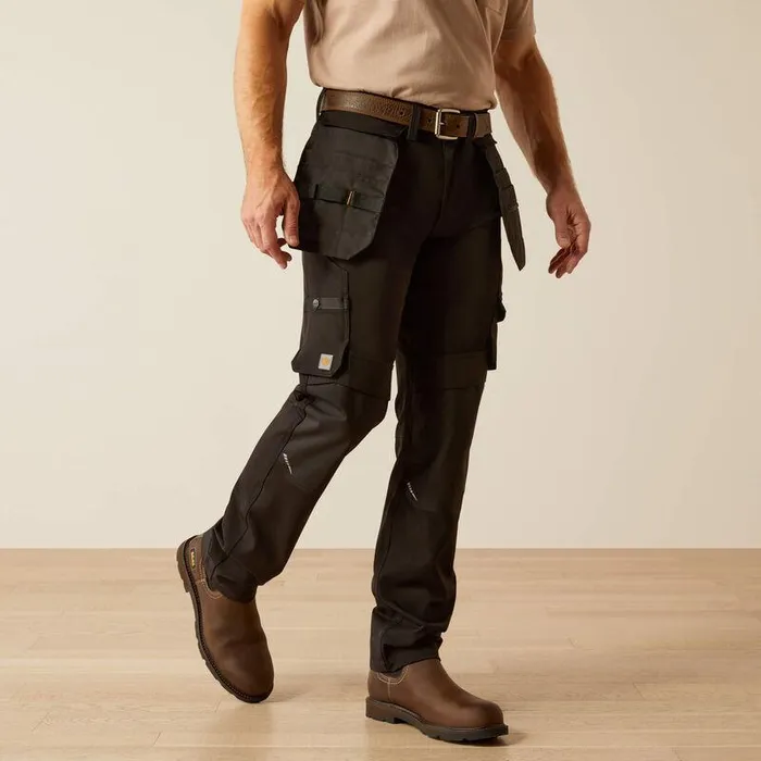 Men Pants and Shorts Ariat Rebar M7 Slim Dynamic Utility Straight Pant Black