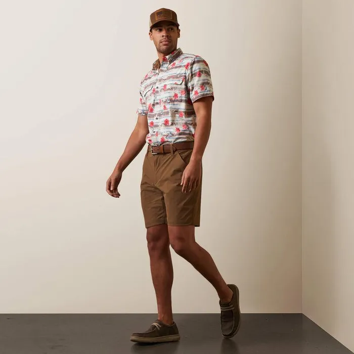 Men Pants and Shorts Ariat Tek Short Teak Men Pants and Shorts Ariat Tek Short Teak