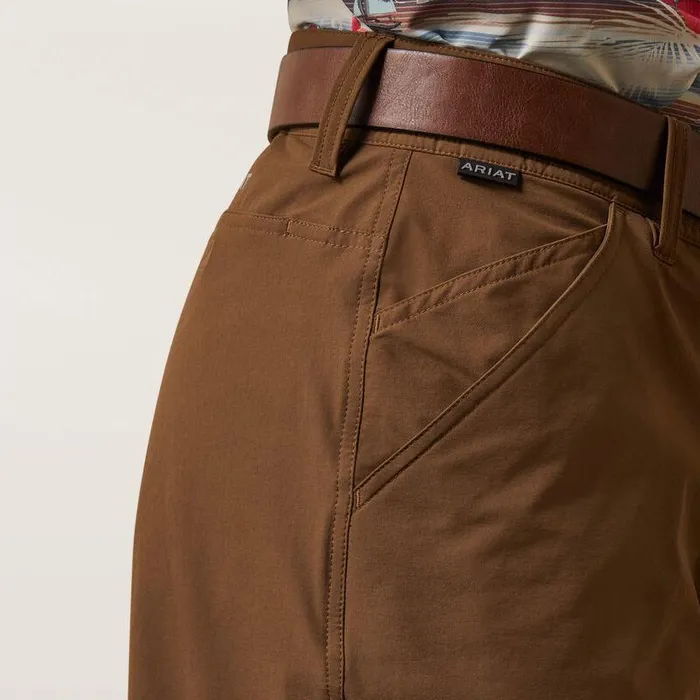 Men Pants and Shorts Ariat Tek Short Teak Men Pants and Shorts Ariat Tek Short Teak