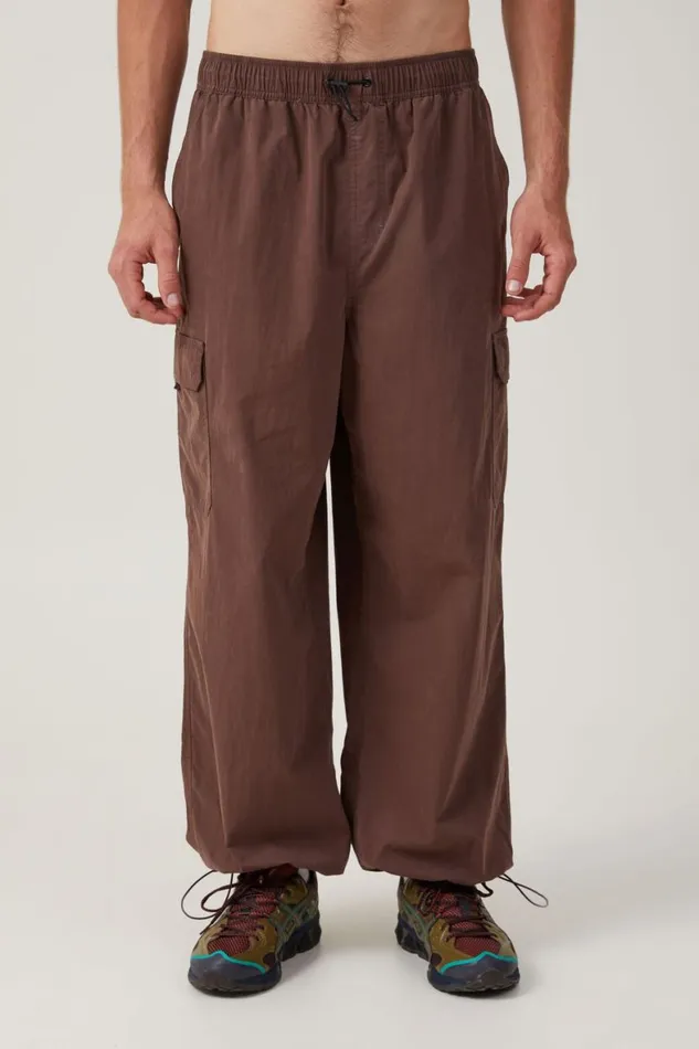 Men Pants Cotton On Parachute Field Pant Chocolate Cargo