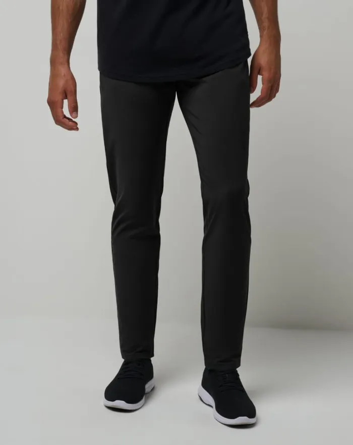 Men Pants TravisMathew OPEN TO CLOSE TECH CHINO PANT Black