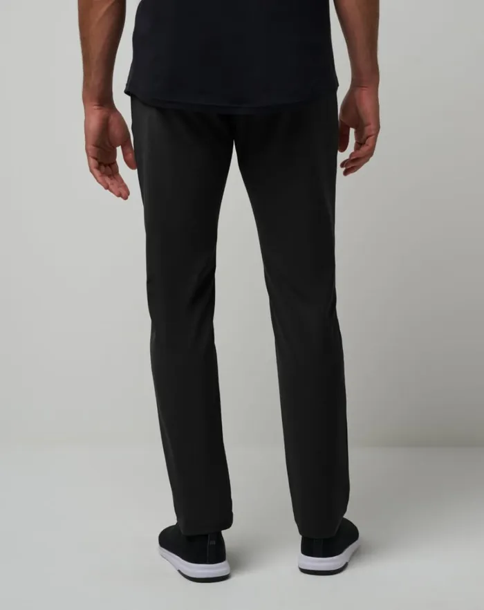 Men Pants TravisMathew OPEN TO CLOSE TECH CHINO PANT Black Men Pants TravisMathew OPEN TO CLOSE TECH CHINO PANT Black