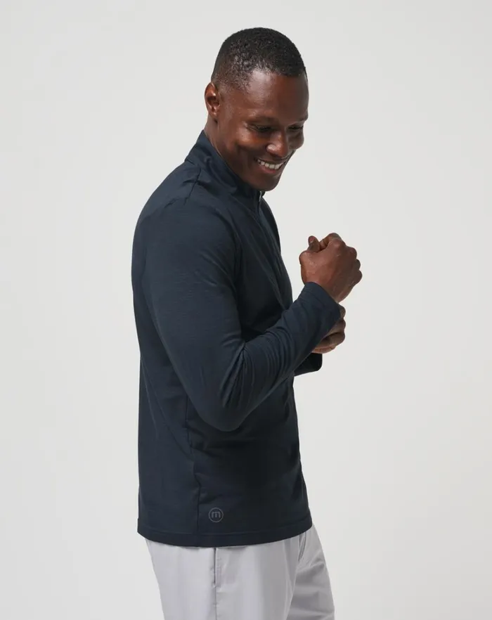 Men Quarter Zips TravisMathew THE HEATER QUARTER ZIP Black