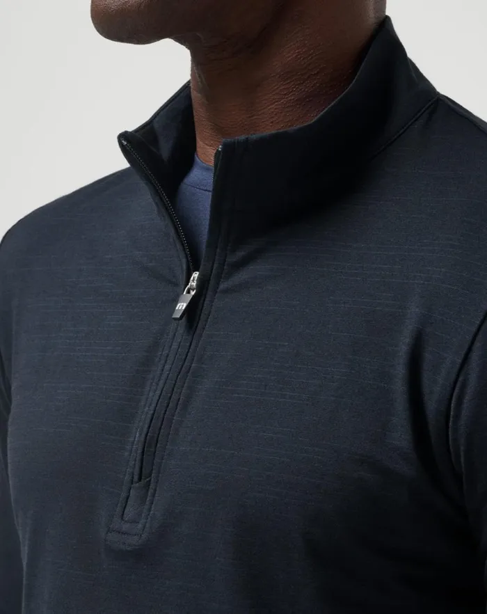 Men Quarter Zips TravisMathew THE HEATER QUARTER ZIP Black