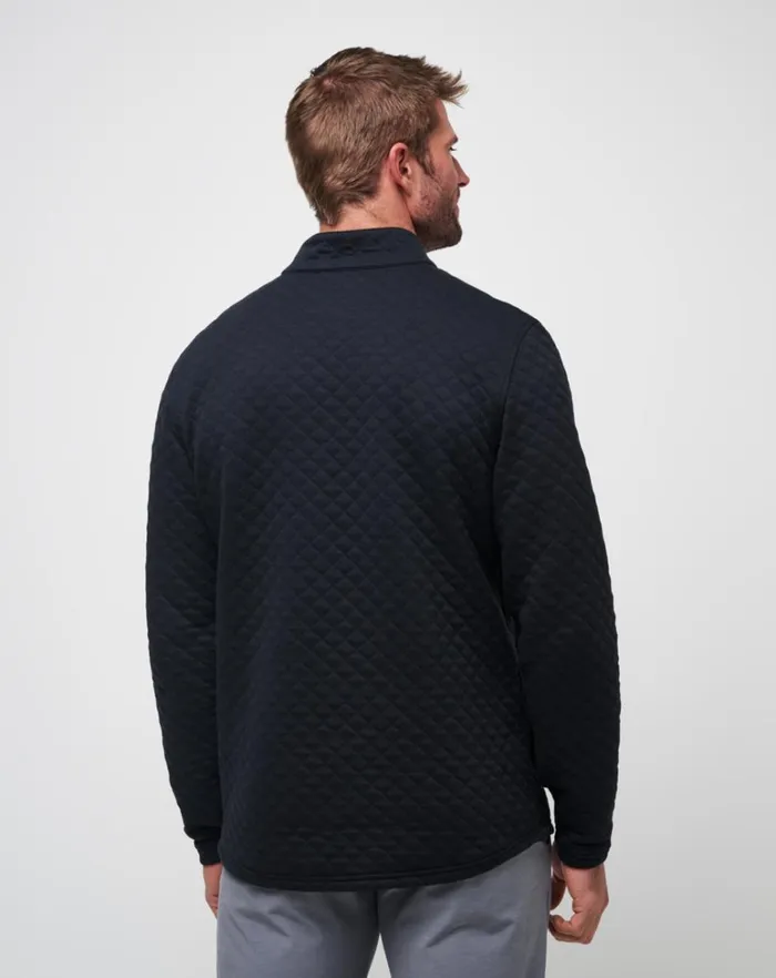 Men Quarter Zips TravisMathew TRANSATLANTIC QUARTER ZIP Black Men Quarter Zips TravisMathew TRANSATLANTIC QUARTER ZIP Black