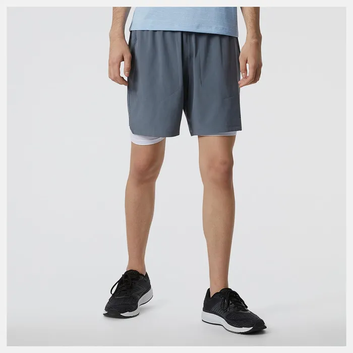 Men RWTech 7 Inch 2in1 Short Lead New Balance Shorts
