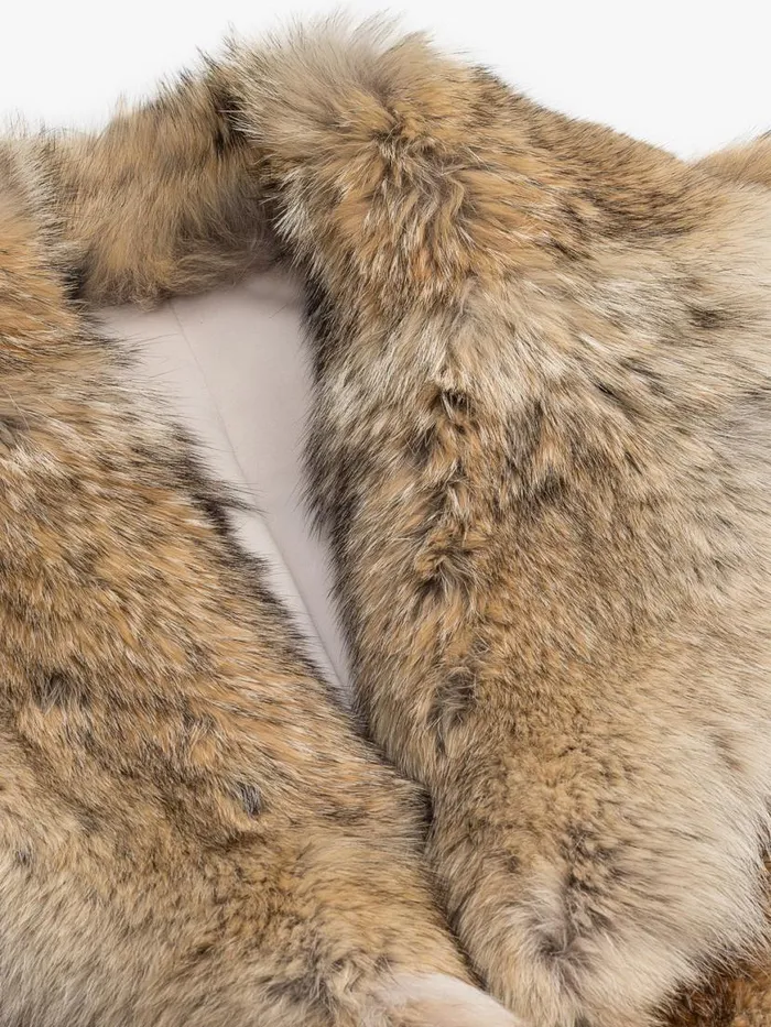 Men Rhude Outerwear VINTAGE FUR COAT Light Beige