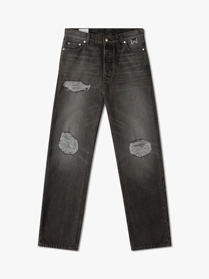 Men Rhude Pants BOXER DENIM Black