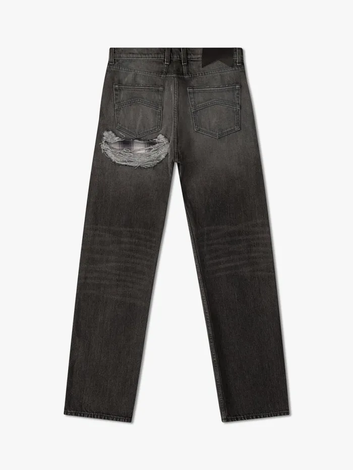 Men Rhude Pants BOXER DENIM Black