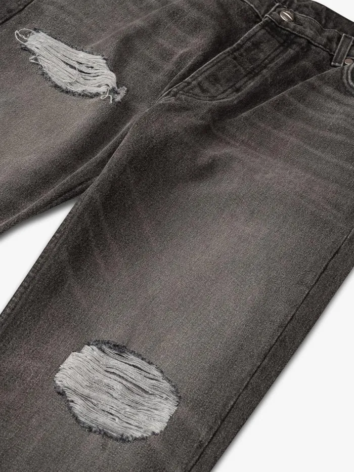 Men Rhude Pants BOXER DENIM Black