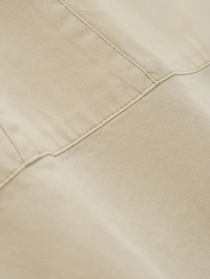 Men Rhude Shirts BOXY HALFZIP SPRAY SHIRT Khaki Men Rhude Shirts BOXY HALFZIP SPRAY SHIRT Khaki