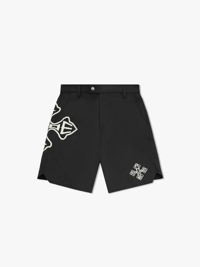 Men Rhude Shorts CROSS LOGO TWILL SHORT Olive Tan Mustard