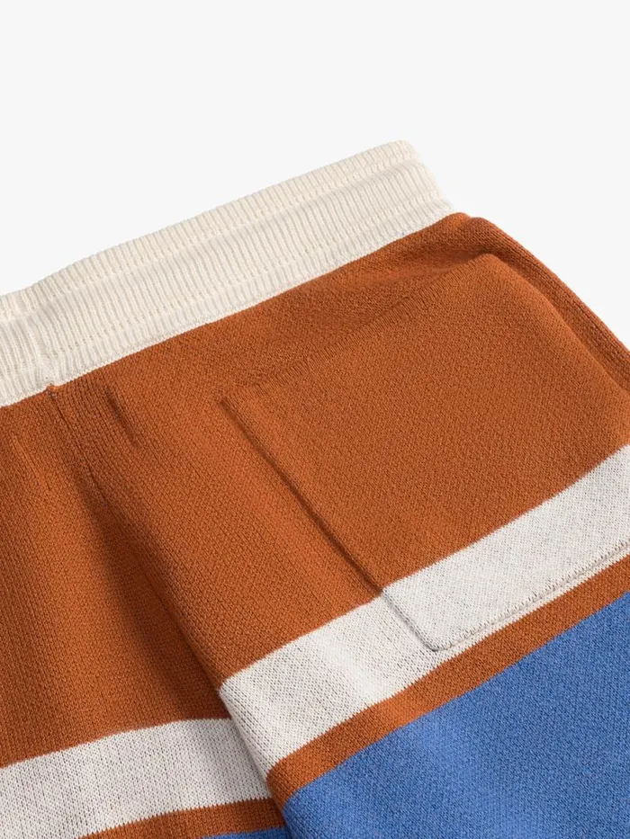 Men Rhude Shorts PAVIL RACING KNIT SHORT Brickcremeblue