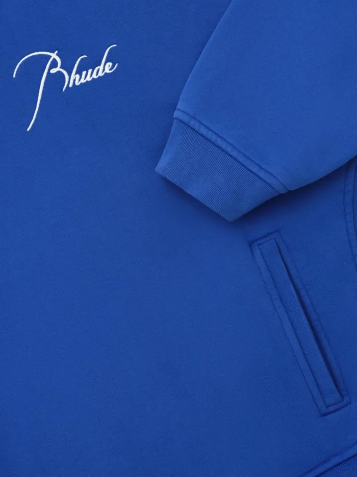 Men Rhude Sweatshirts CLASSIC CREWNECK Vtg Cobalt Blue