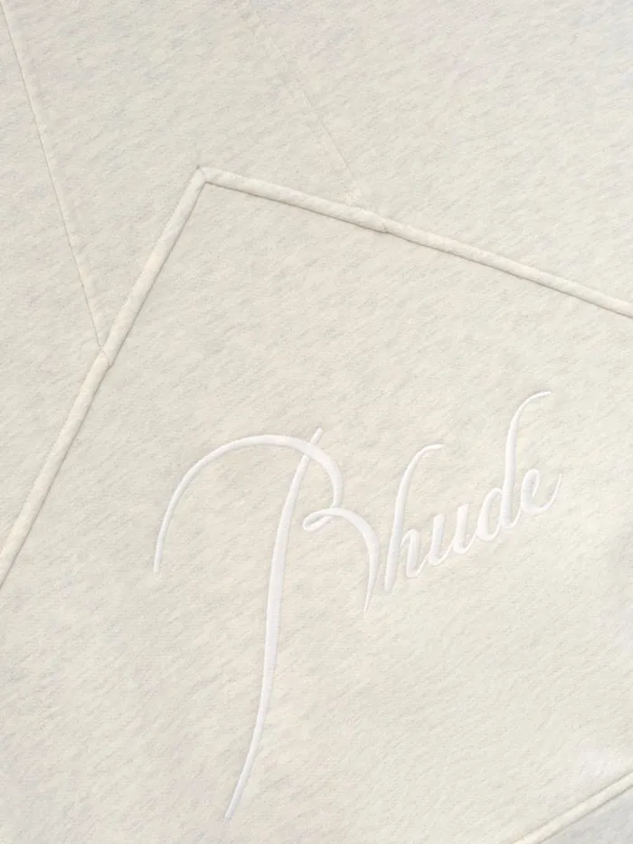 Men Rhude Sweatshirts QUARTER ZIP Oatmeal
