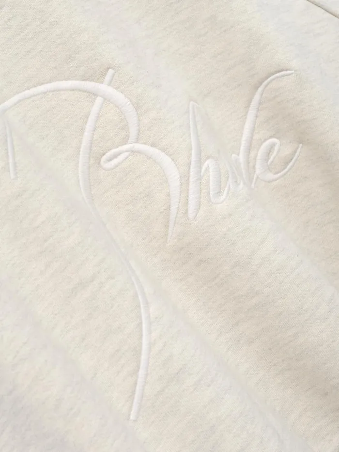 Men Rhude Sweatshirts QUARTER ZIP Oatmeal
