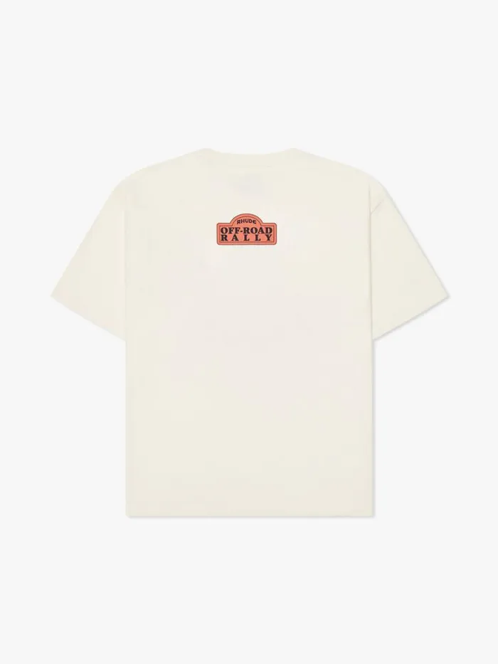 Men Rhude Tees BLACK HILLS RALLY TEE Vtg White