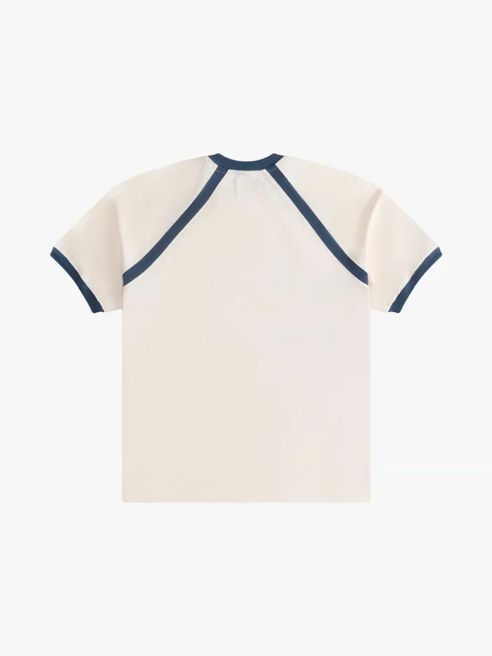 Men Rhude Tees CYCLIN RAGLAN TEE Vtg Offwhite Vtg blue Men Rhude Tees CYCLIN RAGLAN TEE Vtg Offwhite Vtg blue