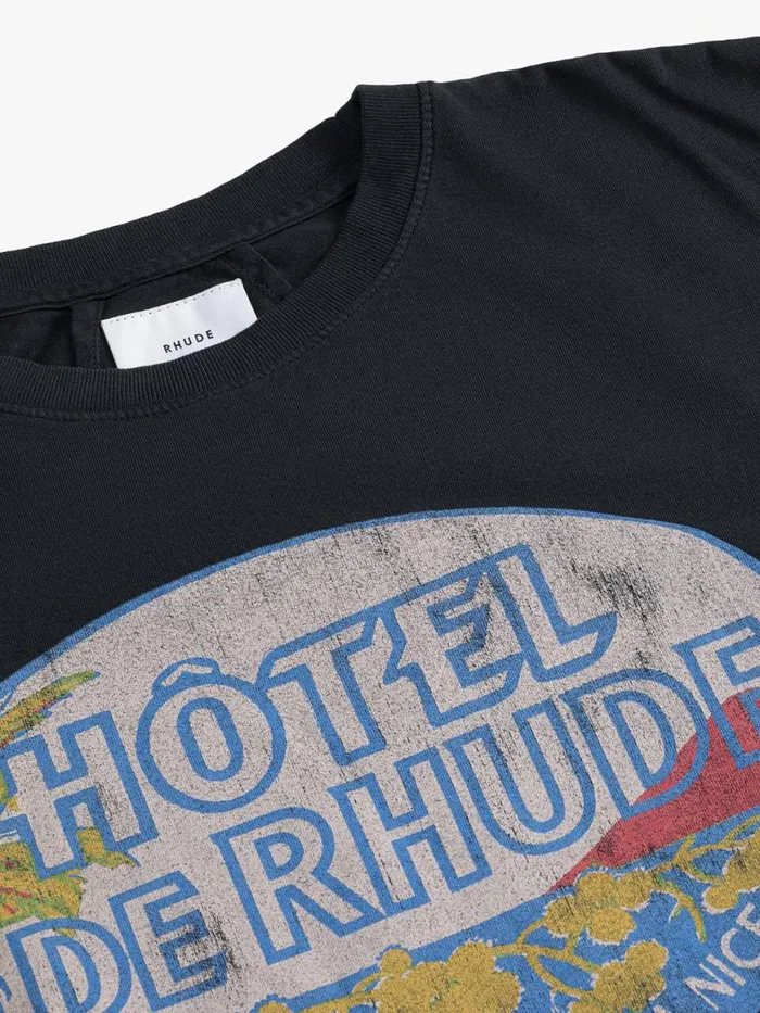Men Rhude Tees DIMORA TEE Vtg Black