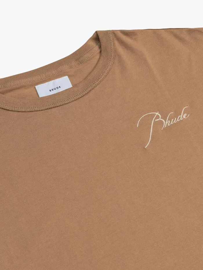 Men Rhude Tees REVERSE TEE Vtg Tan Men Rhude Tees REVERSE TEE Vtg Tan