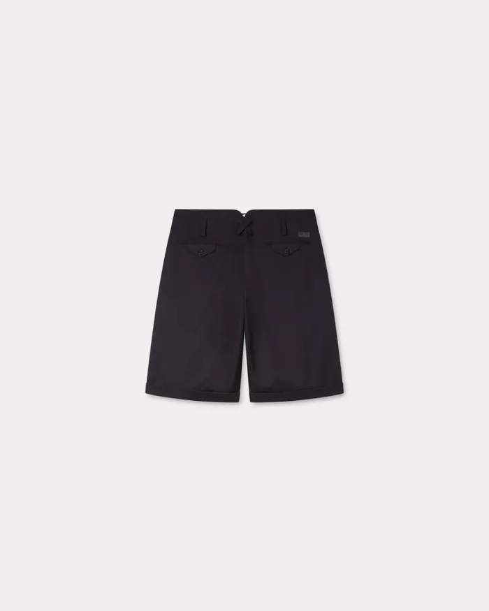 Men School Boy Shorts Black Kenzo Pants And Shorts