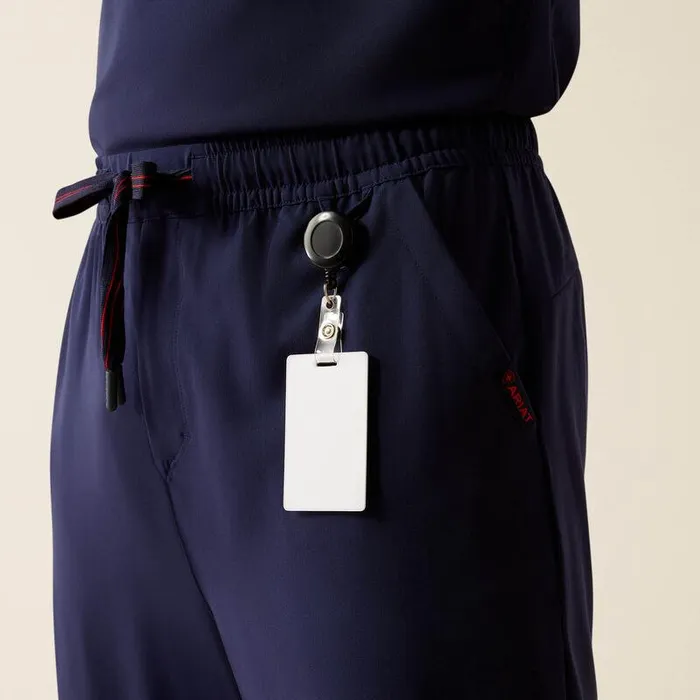 Men Scrubs Ariat Drew Cargo Stretch Jogger Scrub Pant Navy