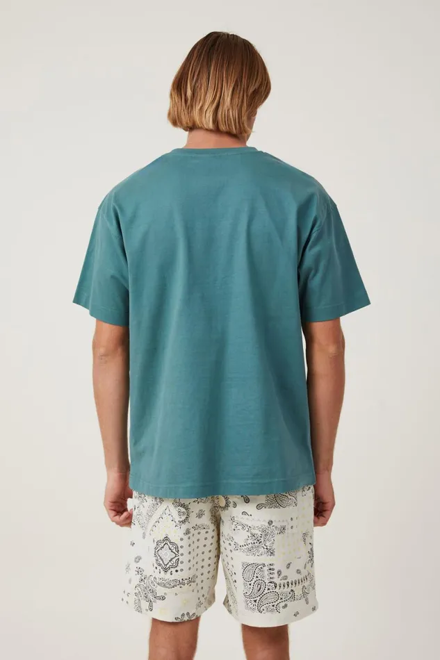 Men Shorts Cotton On Kahuna Short White Lemon Patchwork