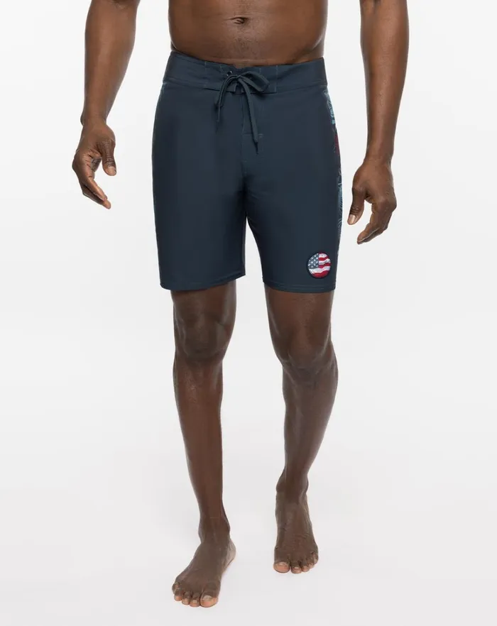 Men Shorts TravisMathew DAWNS EARLY LIGHT BOARDSHORT Blue Nights