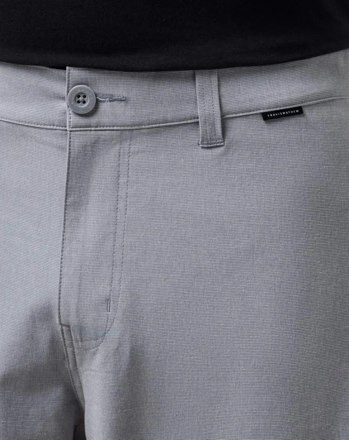 Men Shorts TravisMathew DAY DATE SHORT 9IN Sleet Men Shorts TravisMathew DAY DATE SHORT 9IN Sleet