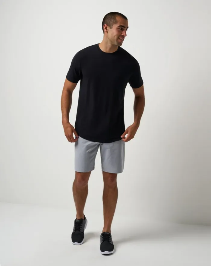 Men Shorts TravisMathew DAY DATE SHORT 9IN Sleet Men Shorts TravisMathew DAY DATE SHORT 9IN Sleet