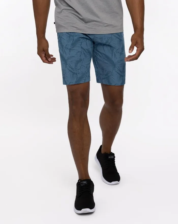 Men Shorts TravisMathew JUNGLE OASIS SHORT 9IN Heather Mid Blue