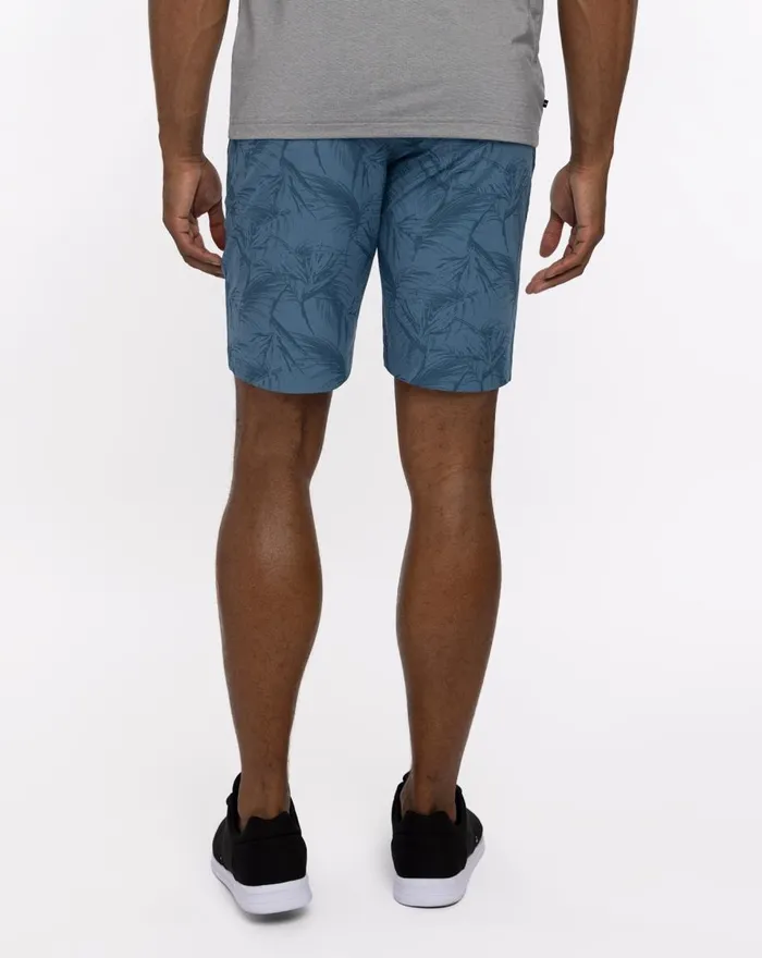 Men Shorts TravisMathew JUNGLE OASIS SHORT 9IN Heather Mid Blue Men Shorts TravisMathew JUNGLE OASIS SHORT 9IN Heather Mid Blue