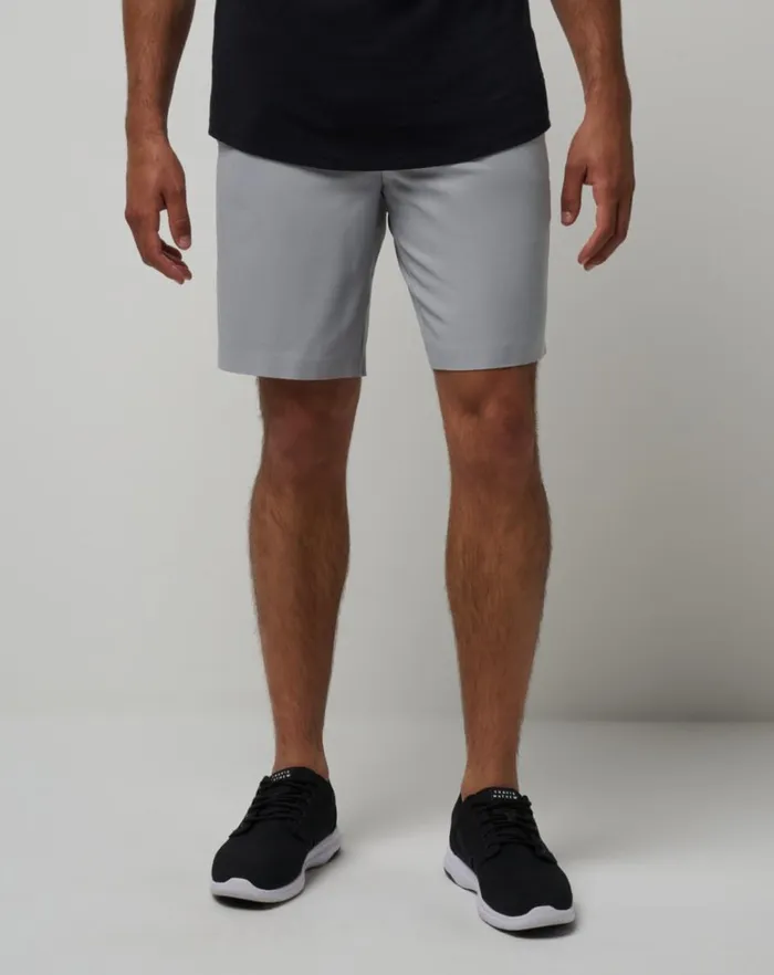 Men Shorts TravisMathew KITE SURFER SHORT 9IN Heather Light Grey