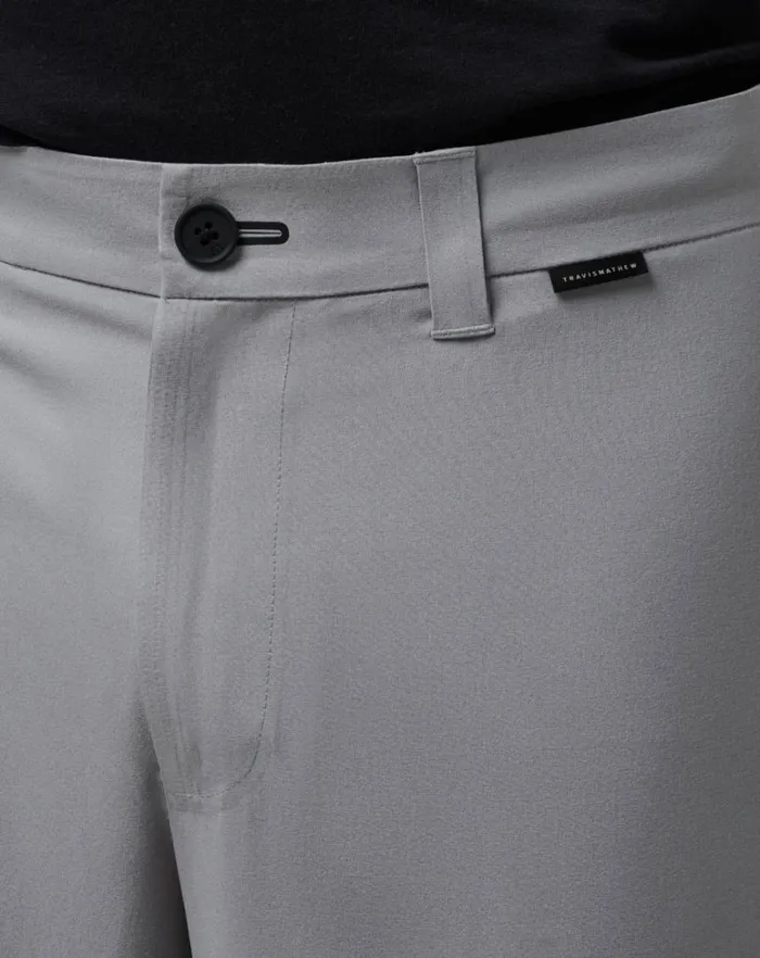 Men Shorts TravisMathew KITE SURFER SHORT 9IN Heather Light Grey Men Shorts TravisMathew KITE SURFER SHORT 9IN Heather Light Grey