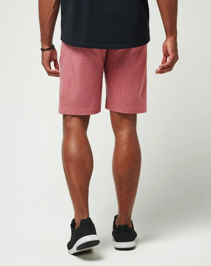 Men Shorts TravisMathew SAND HARBOR SHORT 9IN Heather Garnet Rose Men Shorts TravisMathew SAND HARBOR SHORT 9IN Heather Garnet Rose