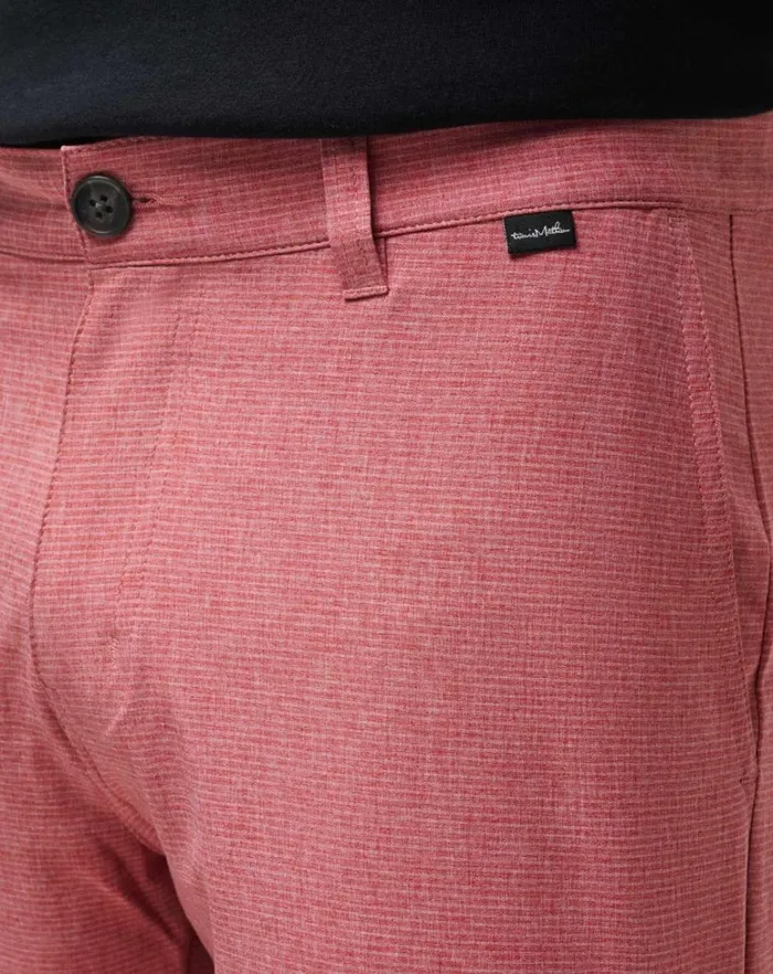 Men Shorts TravisMathew SAND HARBOR SHORT 9IN Heather Garnet Rose Men Shorts TravisMathew SAND HARBOR SHORT 9IN Heather Garnet Rose