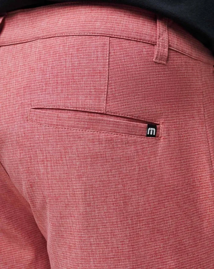 Men Shorts TravisMathew SAND HARBOR SHORT 9IN Heather Garnet Rose Men Shorts TravisMathew SAND HARBOR SHORT 9IN Heather Garnet Rose