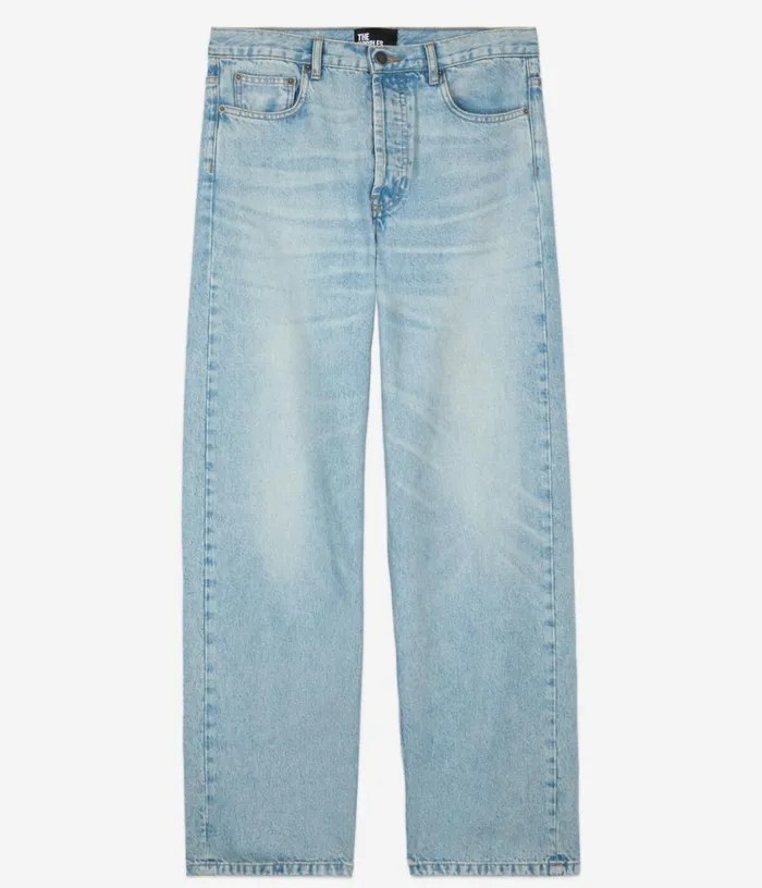 Men Straight Blue Jeans THE KOOPLES Pants and Shorts