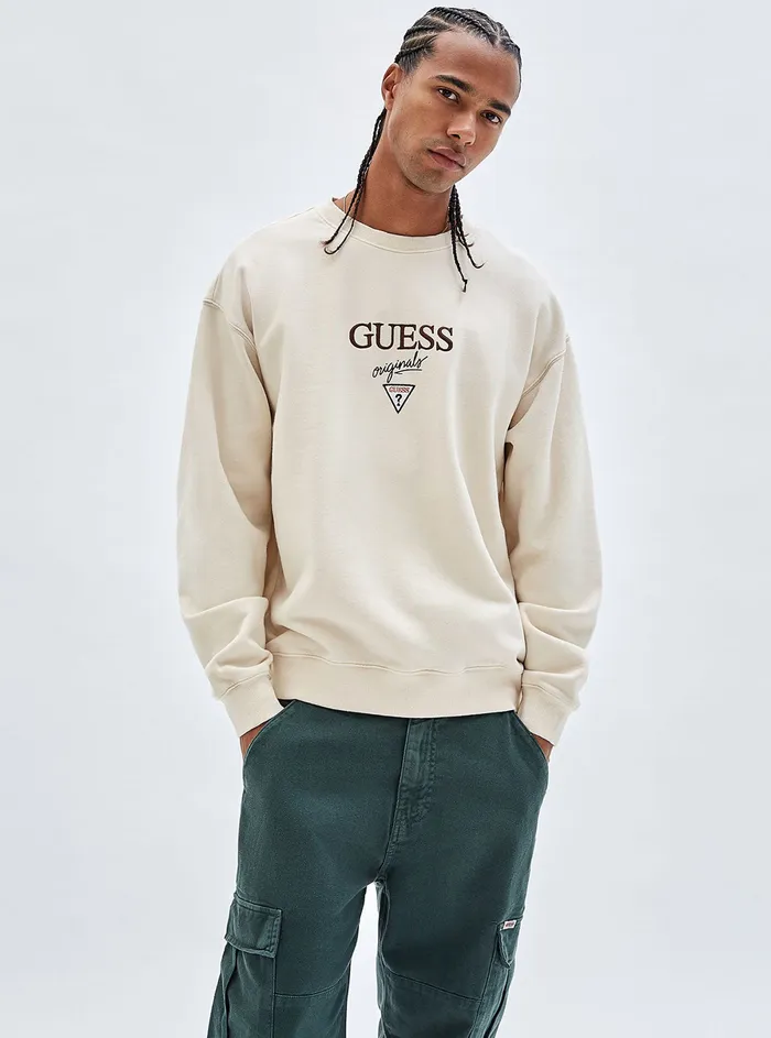 Men Sweaters and Knits GUESS Guess Originals Sandy Baker Logo Jumper