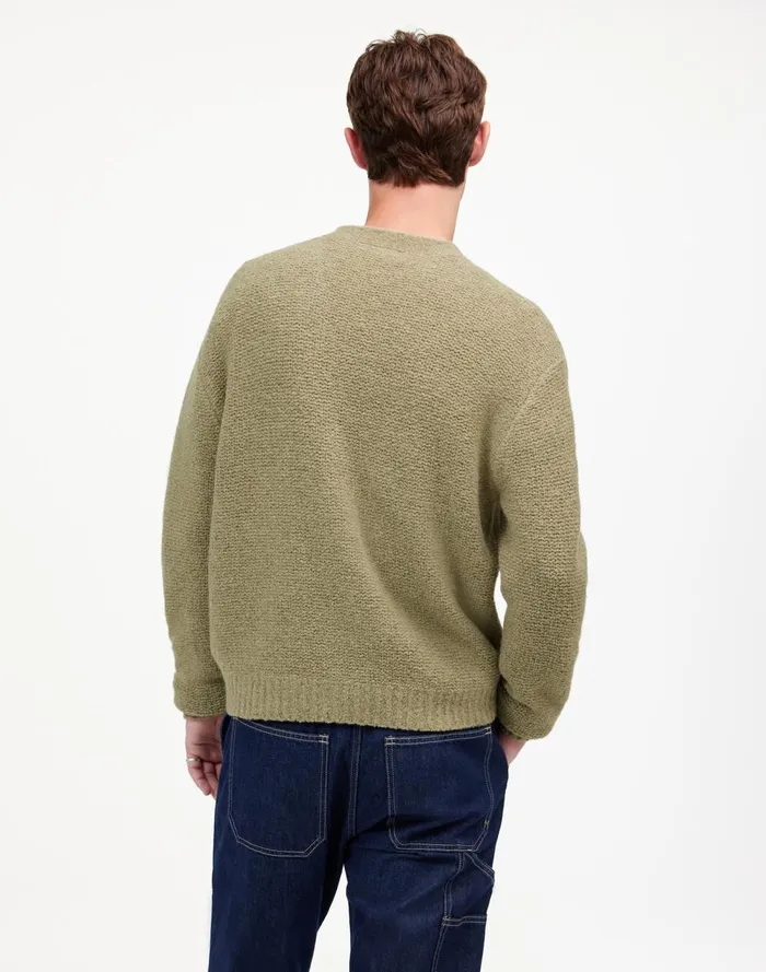 Men Sweaters Madewell Boucl Cardigan Sweater Faded Surplus