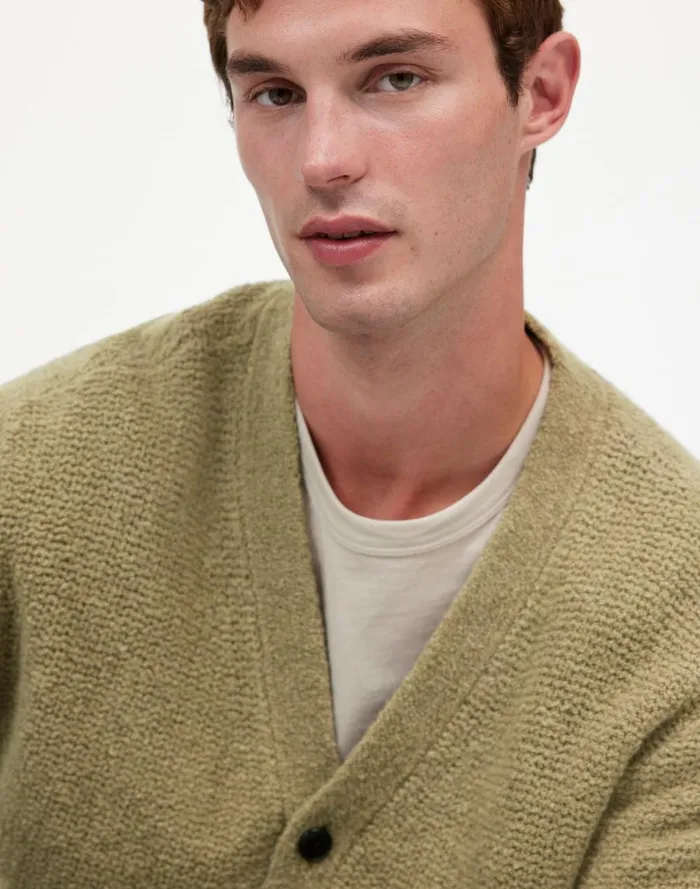 Men Sweaters Madewell Boucl Cardigan Sweater Faded Surplus