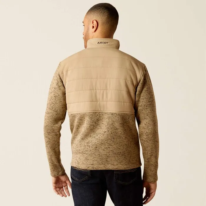 Men Sweatshirts and Hoodies Ariat Caldwell Reinforced Snap Sweater Chinchilla