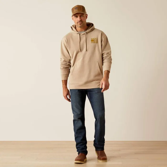 Men Sweatshirts and Hoodies Ariat Camo Hex Hoodie Beige Men Sweatshirts and Hoodies Ariat Camo Hex Hoodie Beige